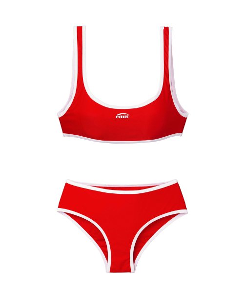 이미스 SPORTS BIKINI SET RED 위시버킷