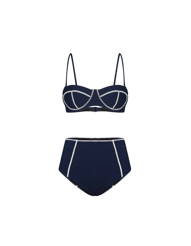 오프닝 5PENING Giselle Bikini Set Navy 위시버킷