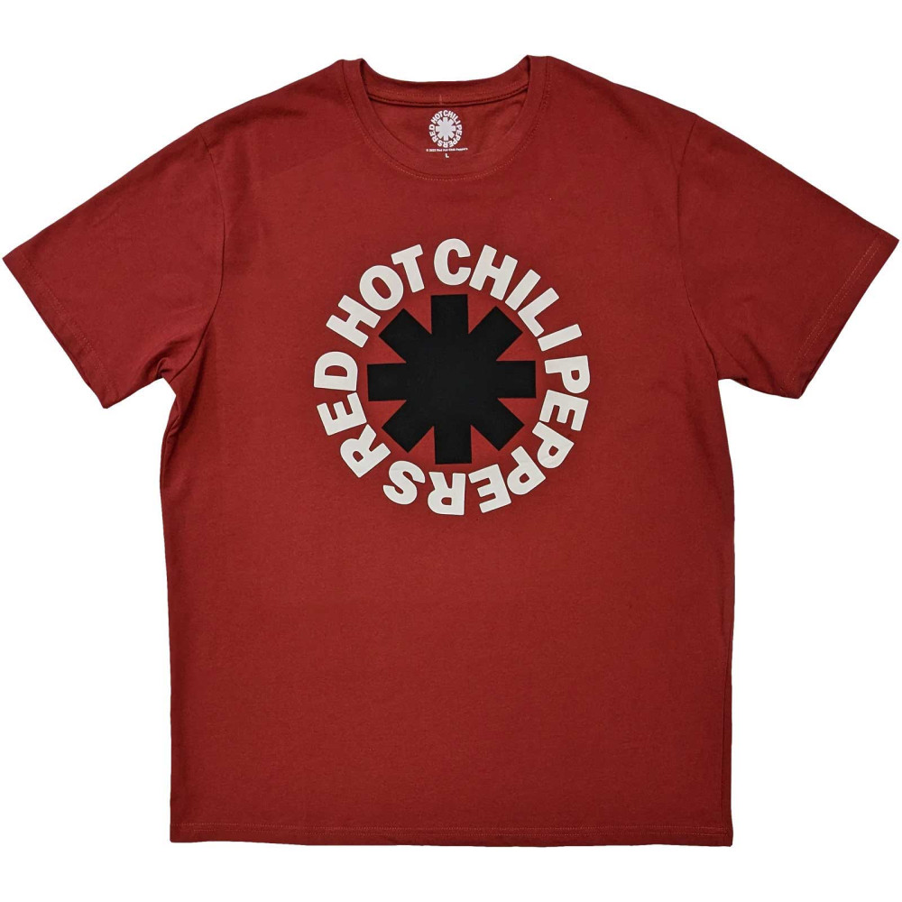 매드몽키 공식 RED HOT CHILI PEPPERS RHCP 레드 핫 칠리 페퍼스 Classic Asterisk 반팔 티셔츠 레드 위시버킷