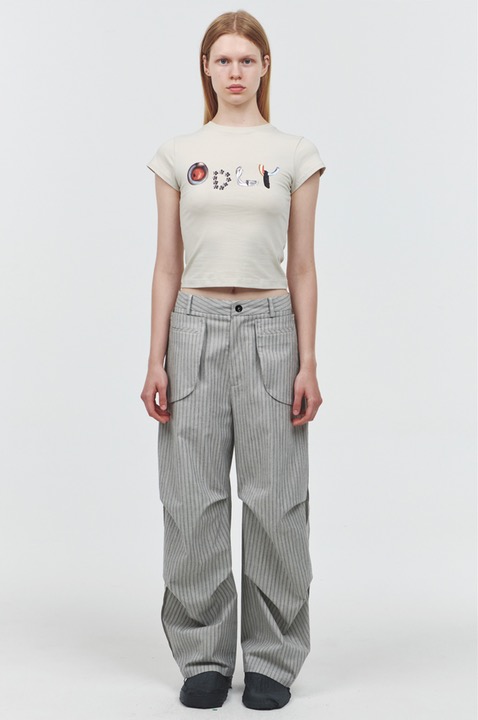 오들리워크샵 Gravel Knee Dart Trousers - 위시버킷