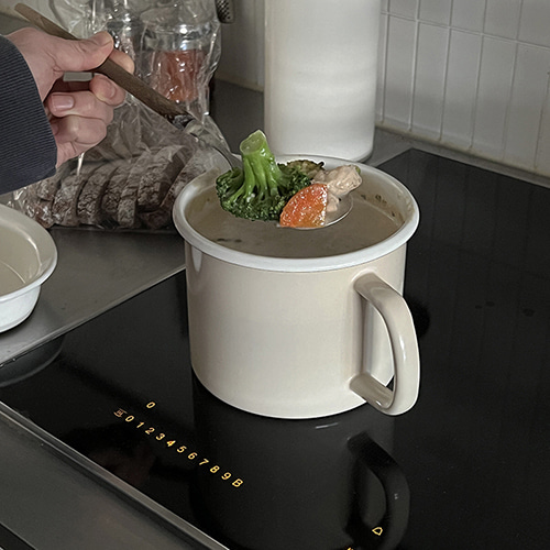 폴라앳홈 [made by pola] 폴라only 법랑 계량저그 '폴라베이지