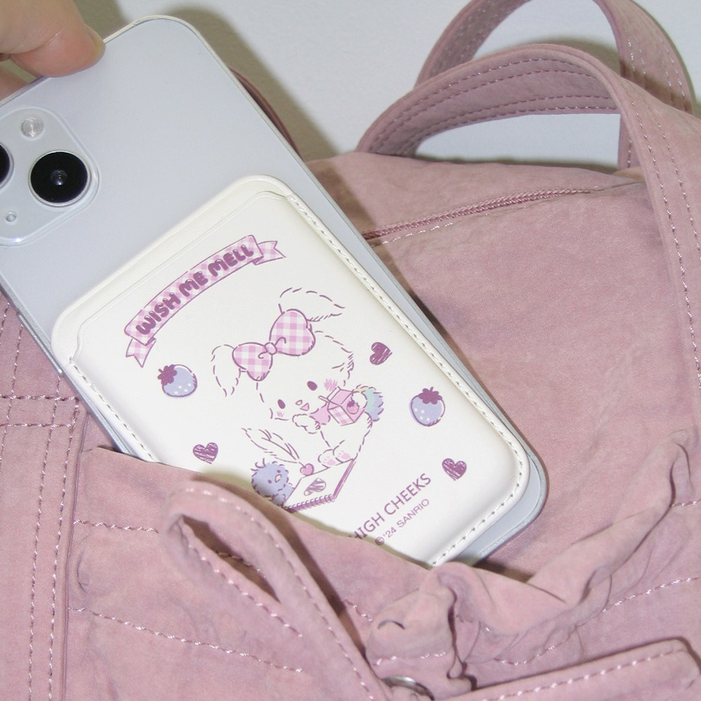 하이칙스 Wish me mell Strawberry Magsafe Card Wallet_HC2479WL001O - 위시버킷