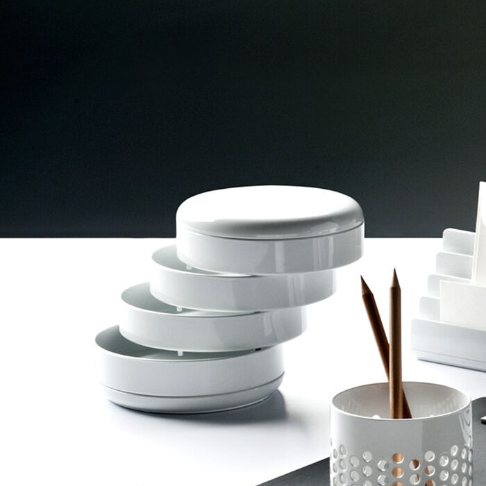 루밍 [REXITE] Multiplor Rotating Desk Organizer White 위시버킷