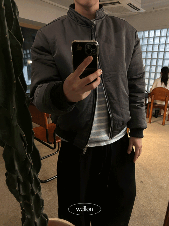  aston biker padding jumper 