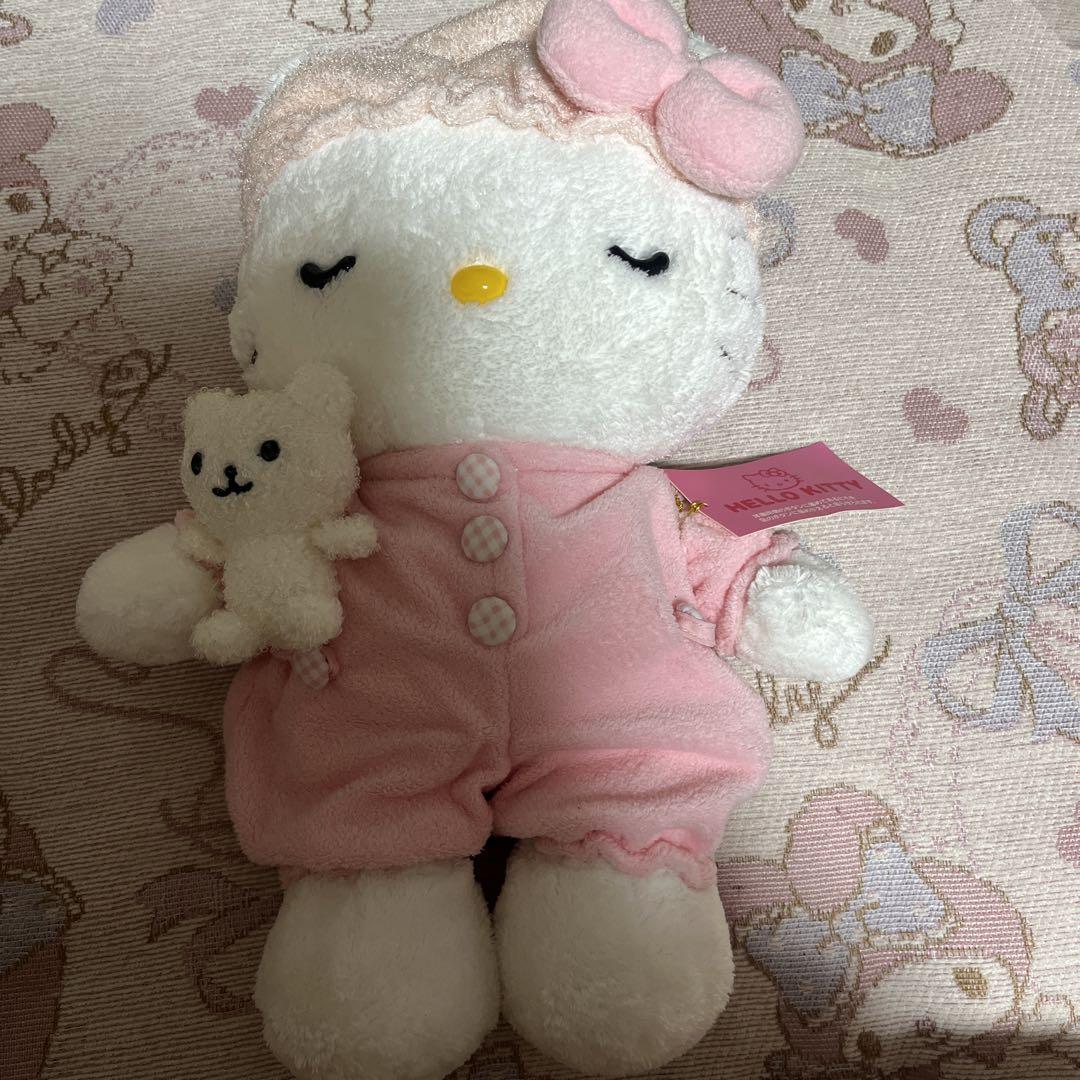 산리오 ハローキティ♡おやすみドールS くまを持ったキティちゃん♡ - 위시버킷