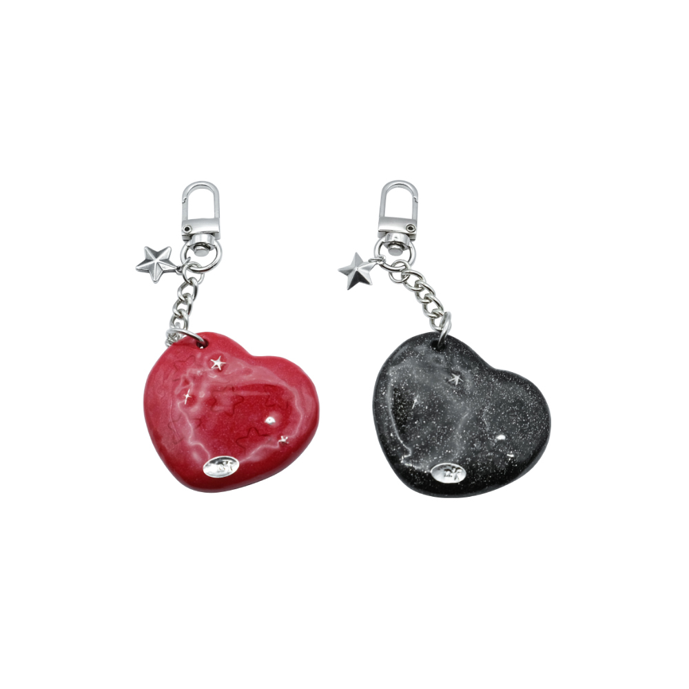 엔프프 heart star mirror key ring - 위시버킷