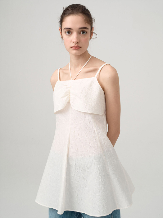 온앤온 Neck String Layered Blouse NEW4SB220 - 위시버킷