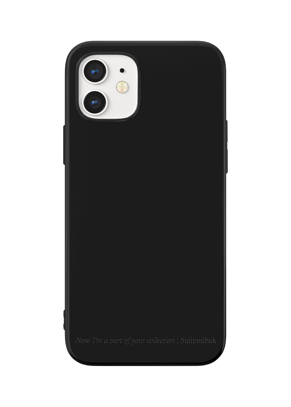 수집미학 Black Matt iPhone Case - 위시버킷