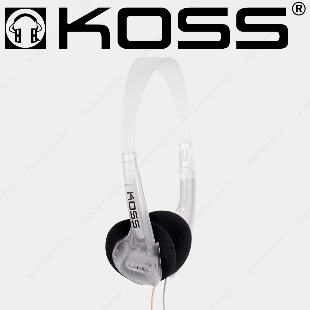 코스 KOSS KOSS CL/2 레트로 온이어 헤드셋 헤드폰 이어폰 클리어 위시버킷