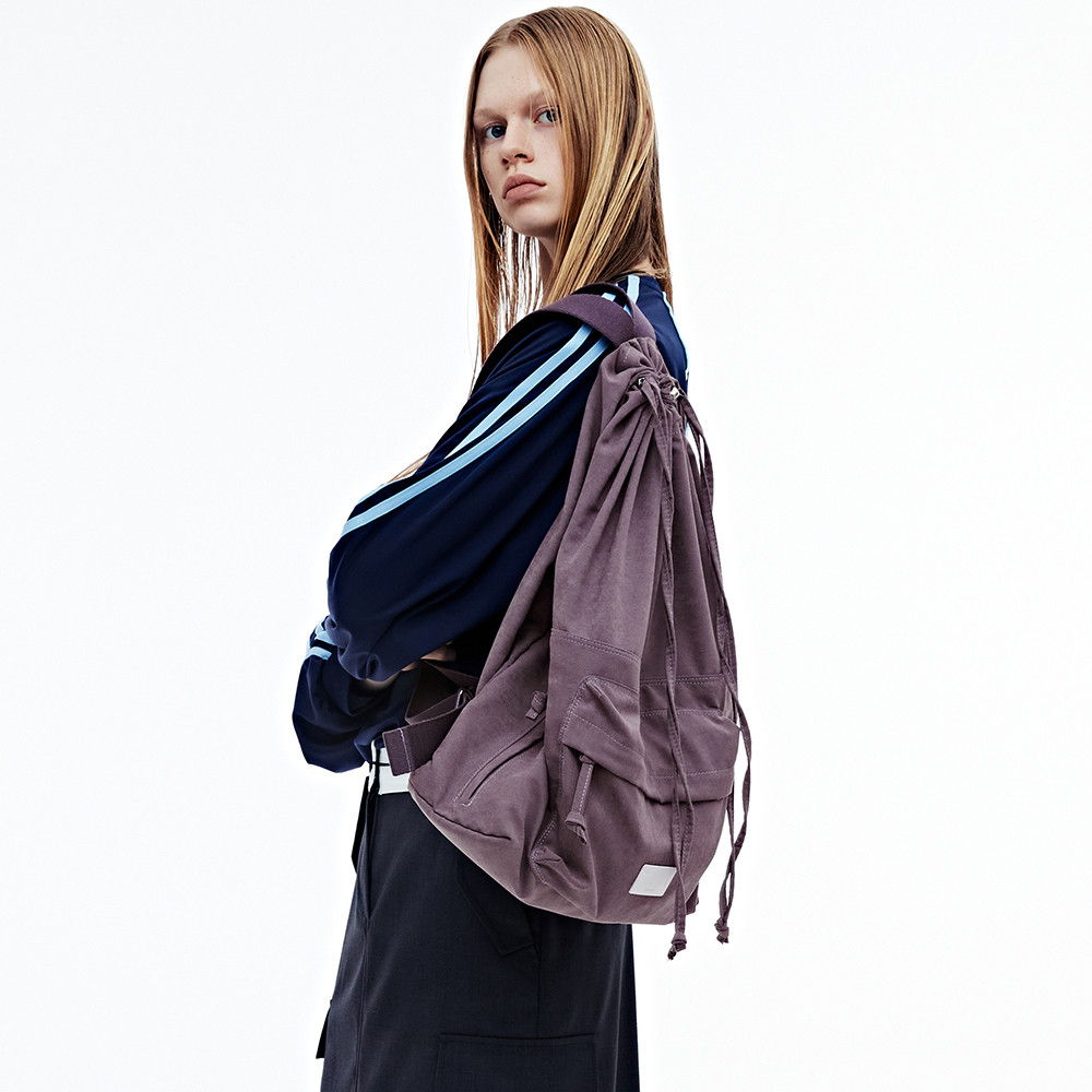 페넥 VINTAGE DRAWSTRING BACKPACK - PURPLE - 위시버킷