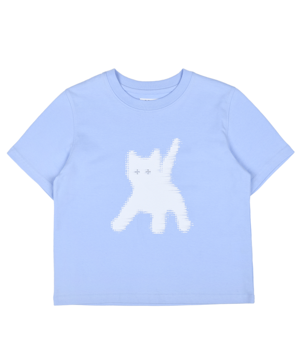 에이이에이이 FLASHED CATS EYE CROP T-SHIRTS [OATMEAL] - 위시버킷