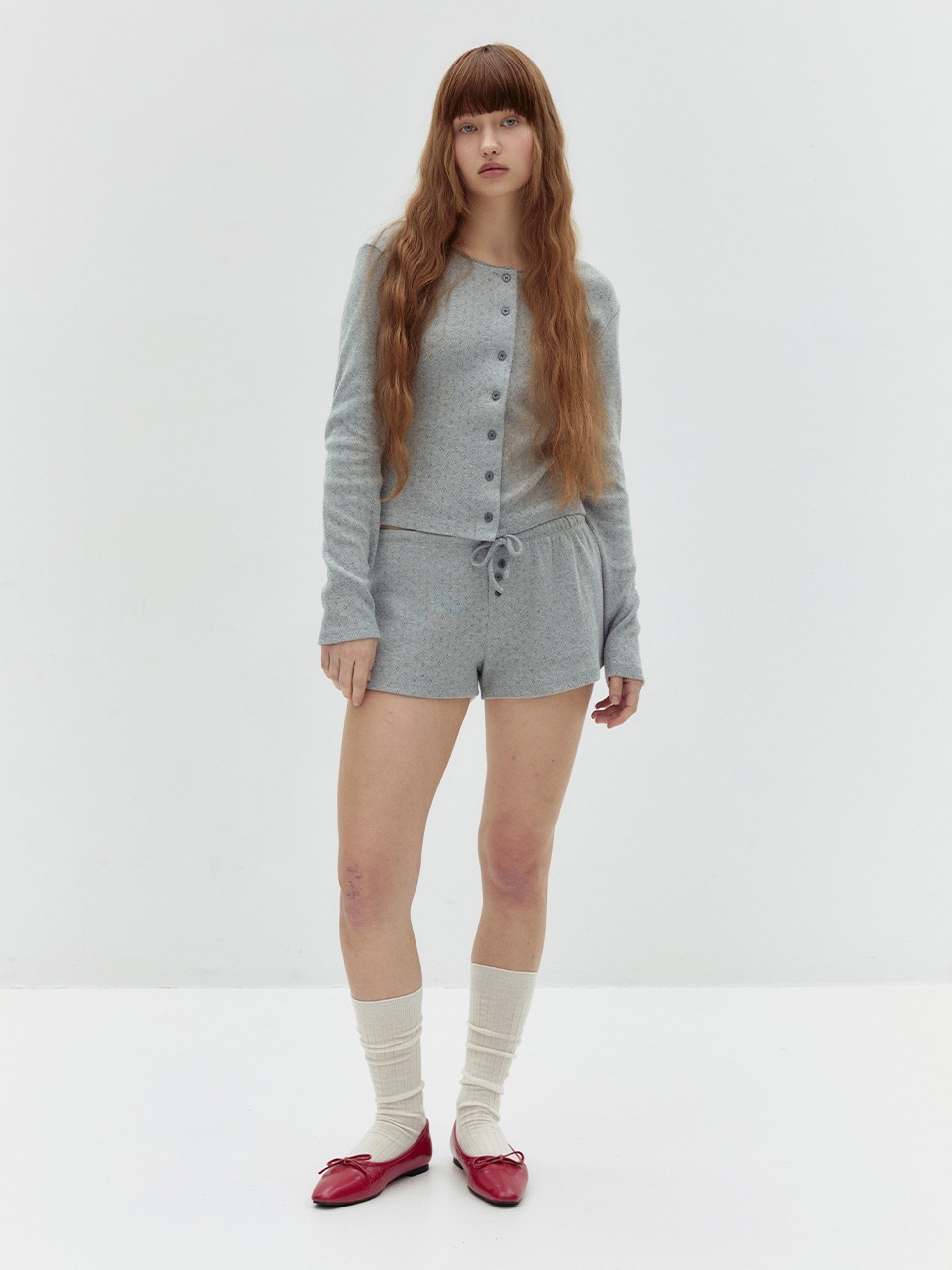 익스파이어드걸 MELANIE POINTELLE SHORTS GREY - 위시버킷