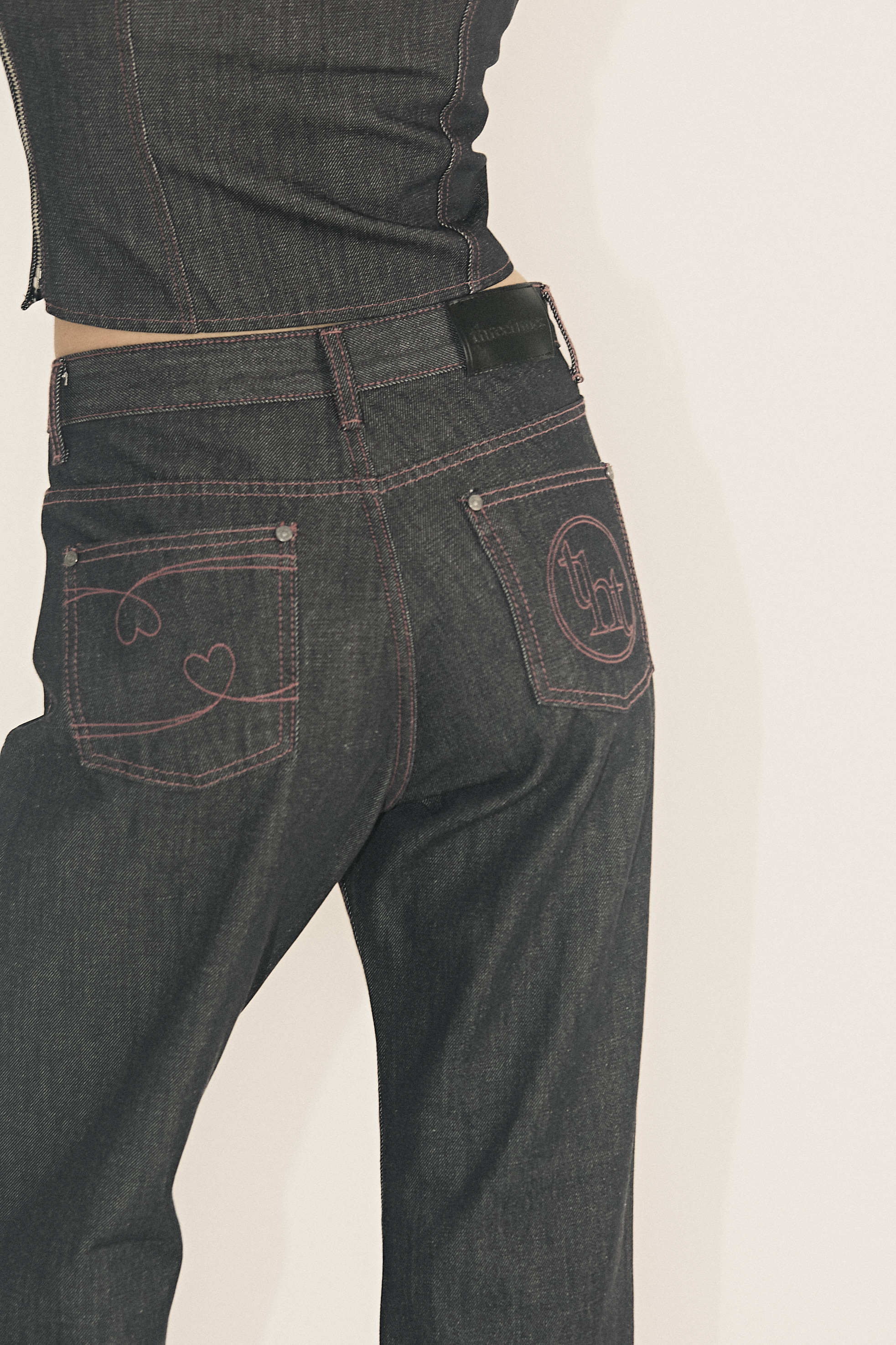 パンツ threetimes pink raw denim pants パンツ threetimes pink raw denim pants threetimes pink raw