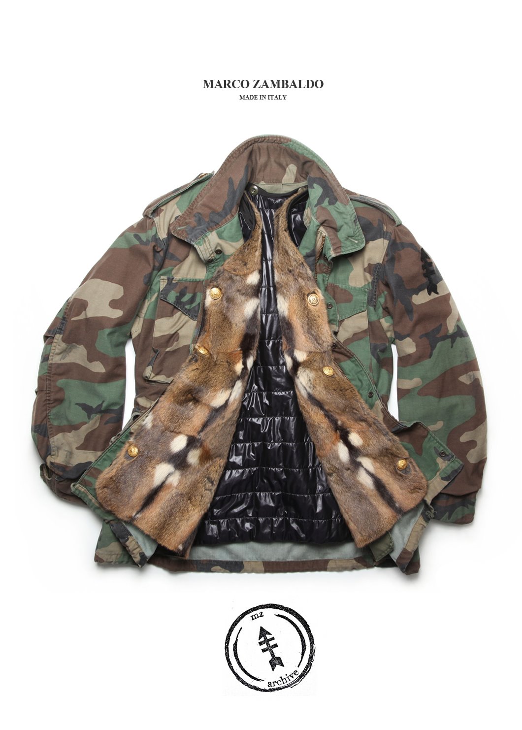 엘가노벰버 MARCO ZAMBALDO M65 FIELD JACKET-CAMOUFLAGE 위시버킷