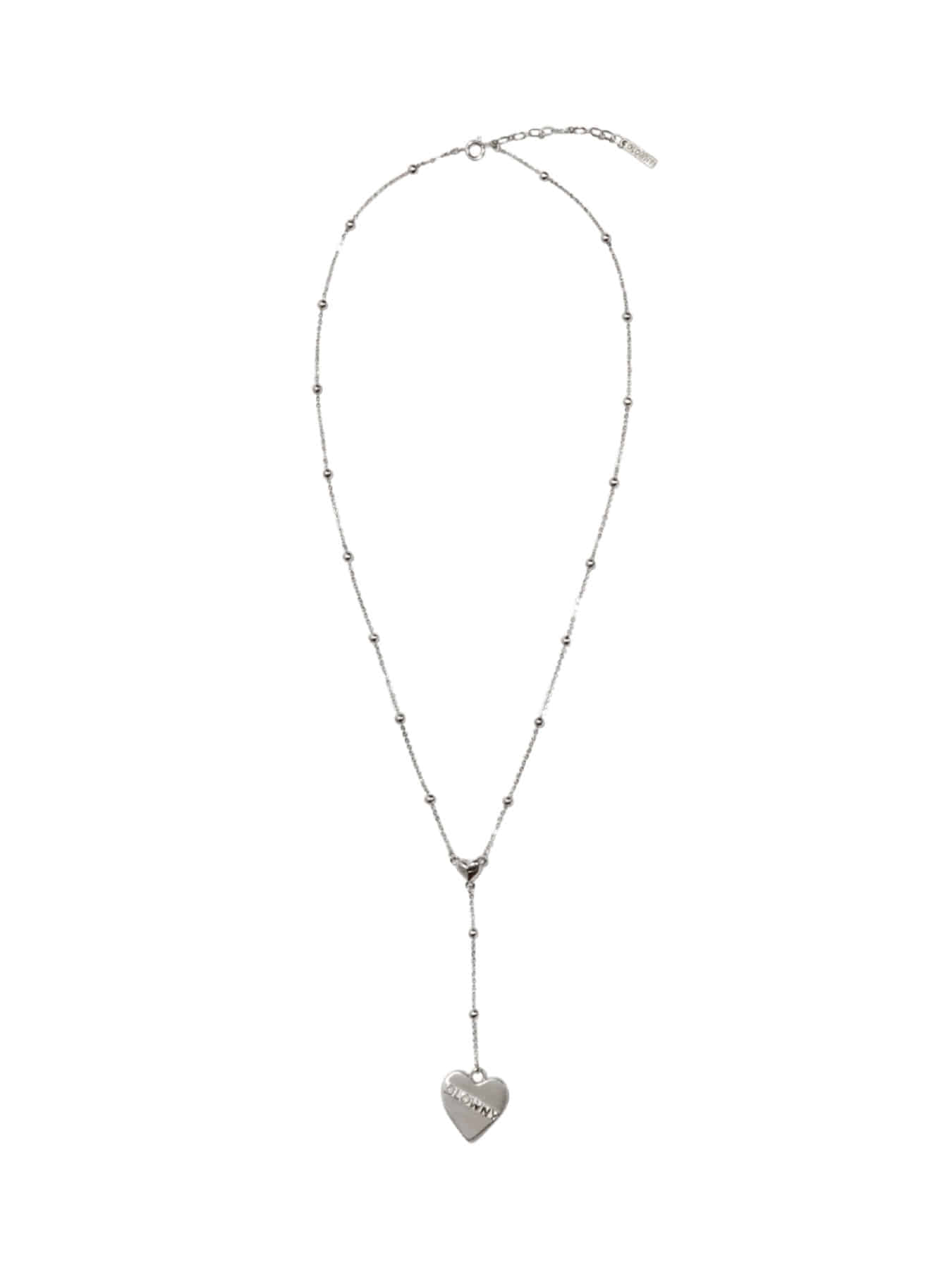 글로니 [EXCLUSIVE] JEN HEART NECKLACE (SILVER) (6/7~) - 위시버킷