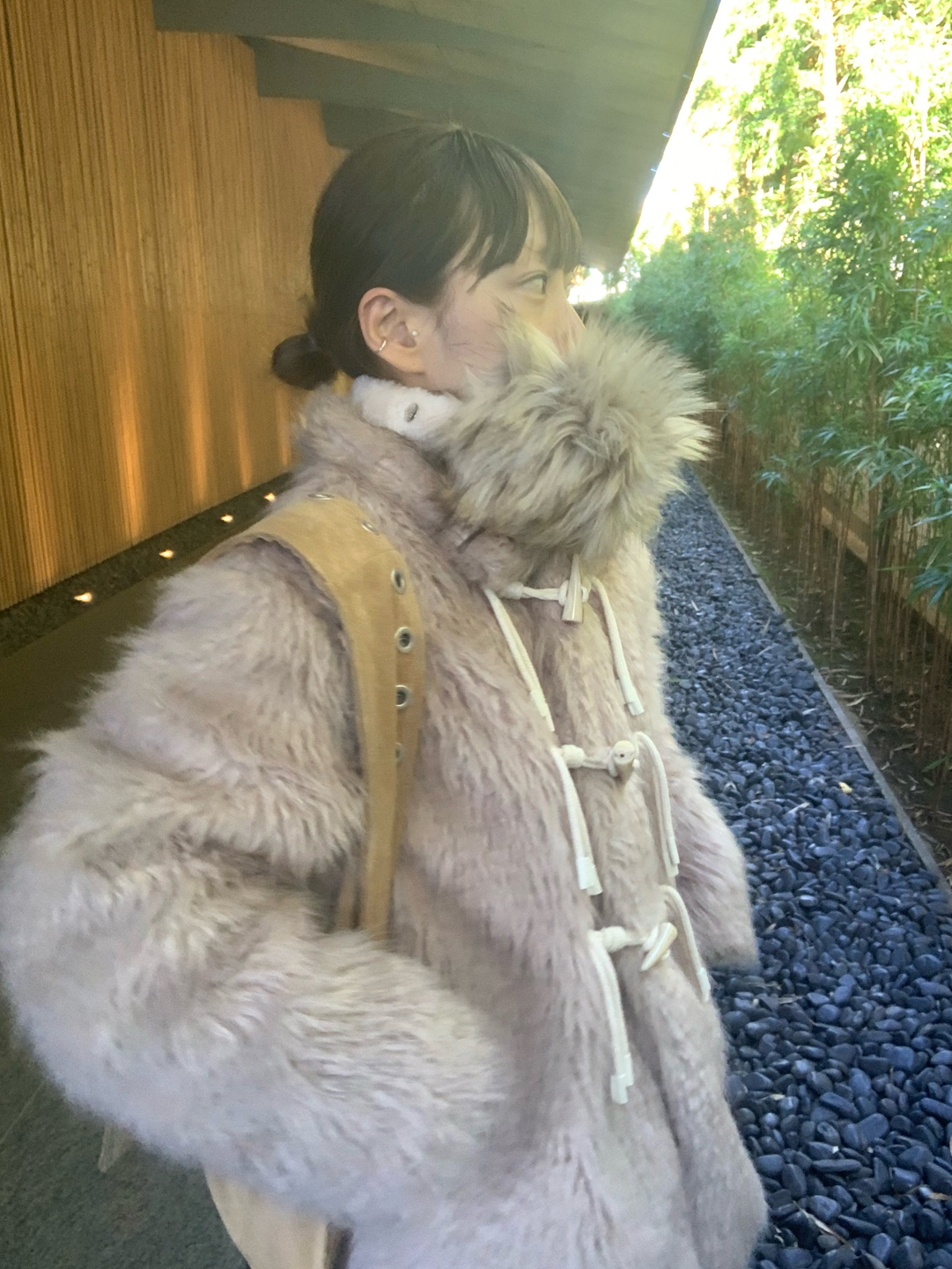 러브코드유 (only luvco♥) rope fur coat - 위시버킷