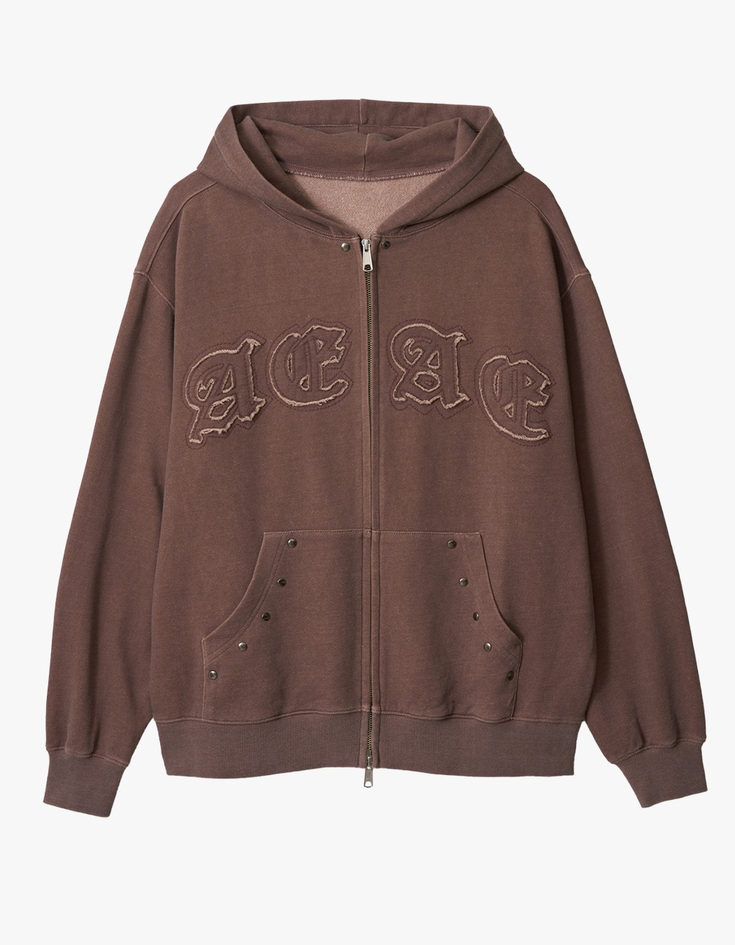 【IFEELLUCKY】Bling hood zip-up main image 0