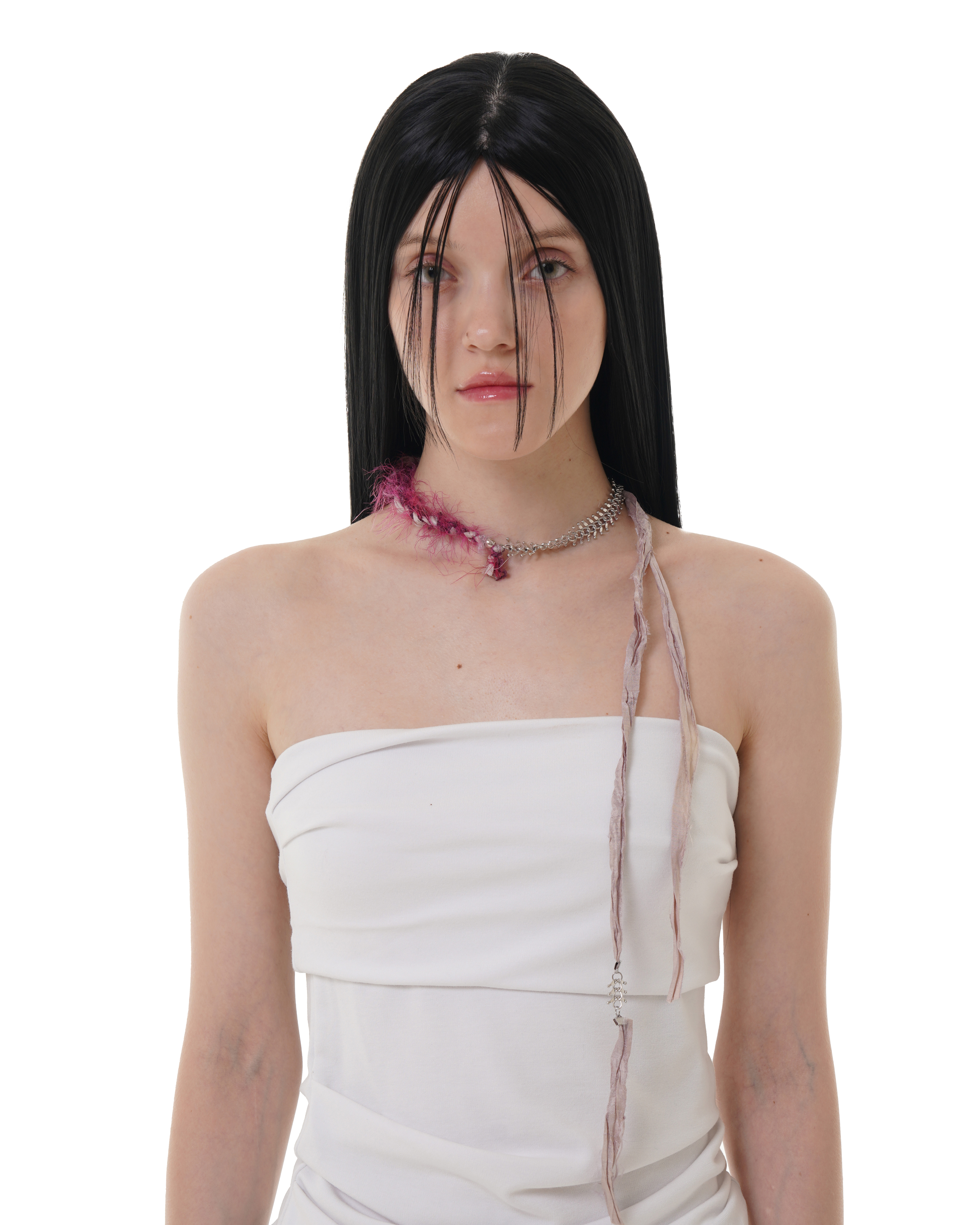 アクセサリー RURU ROUGH SCARF NECKLACE GRAY 루루 RURU ROUGH SCARF NECKLACE GRAY - 위시버킷