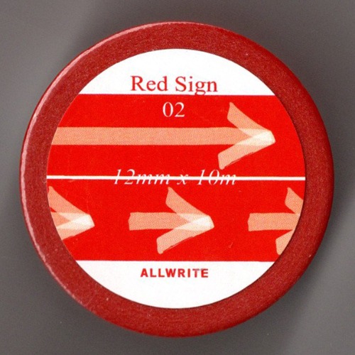 올라이트 Masking Tape-Sign_Red 02 set - 위시버킷