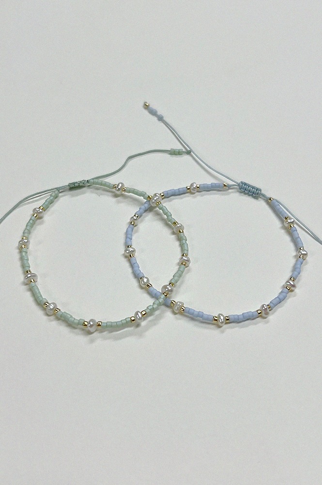 애나플레어1986 PEARL BEADS STRING BRACELET (4colors) AB223003 위시버킷
