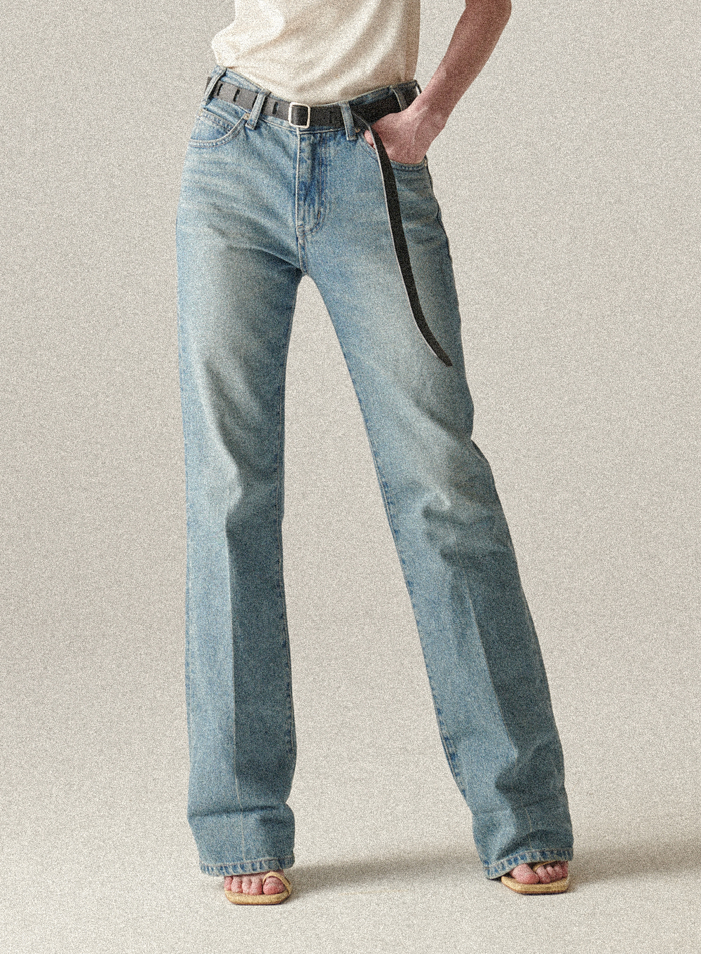세터 Ely Extra Turn Up Boots-Cut Denim Classic Blue - 위시버킷