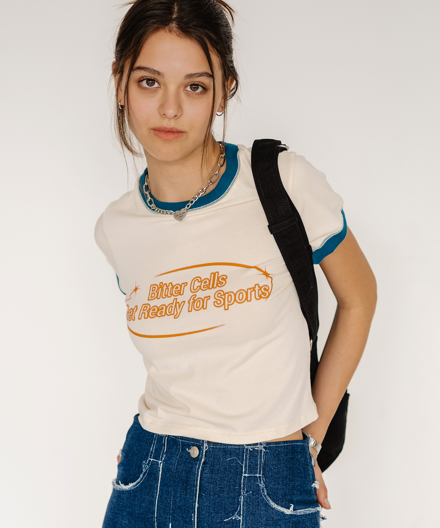 비터셀즈 Star Ringer Tee-Cream - 위시버킷
