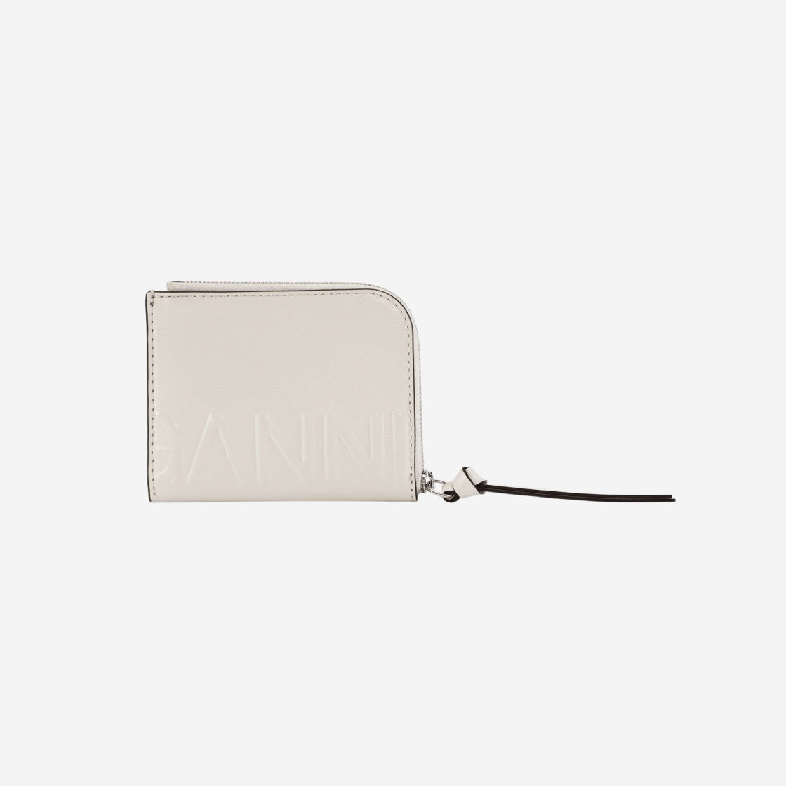 가니 Ganni Banner Card Holder Egret - 위시버킷