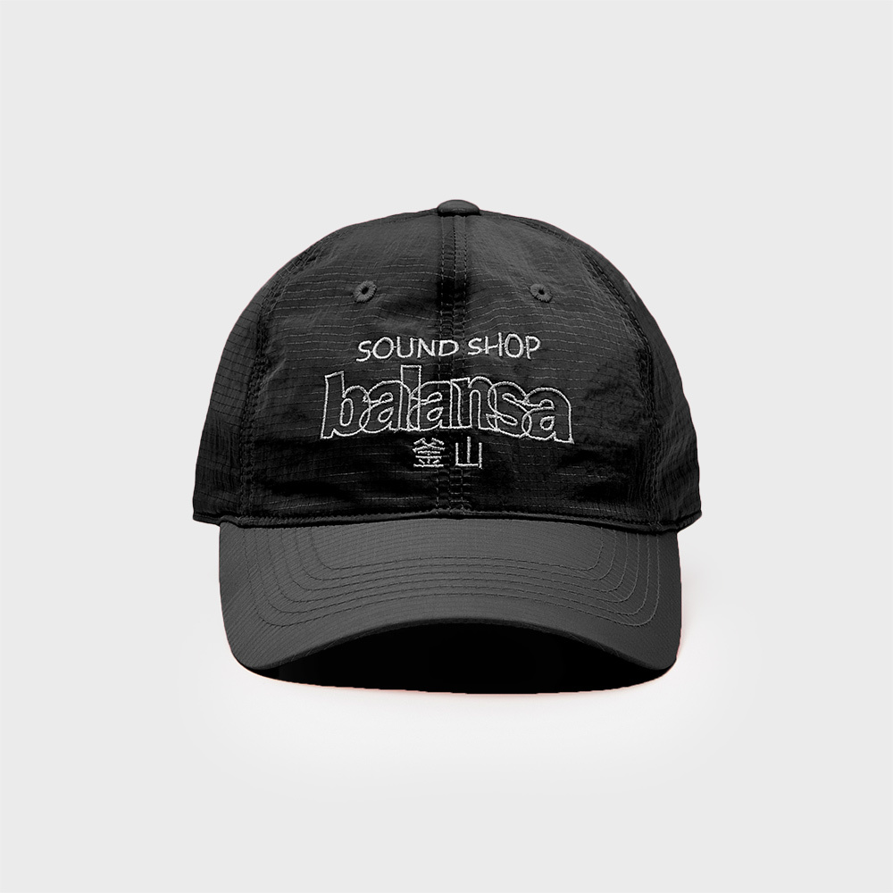 帽子 BALANSA NYLON CAP 발란사 BALANSA NYLON LOGO CAP (BLACK) - 위시버킷