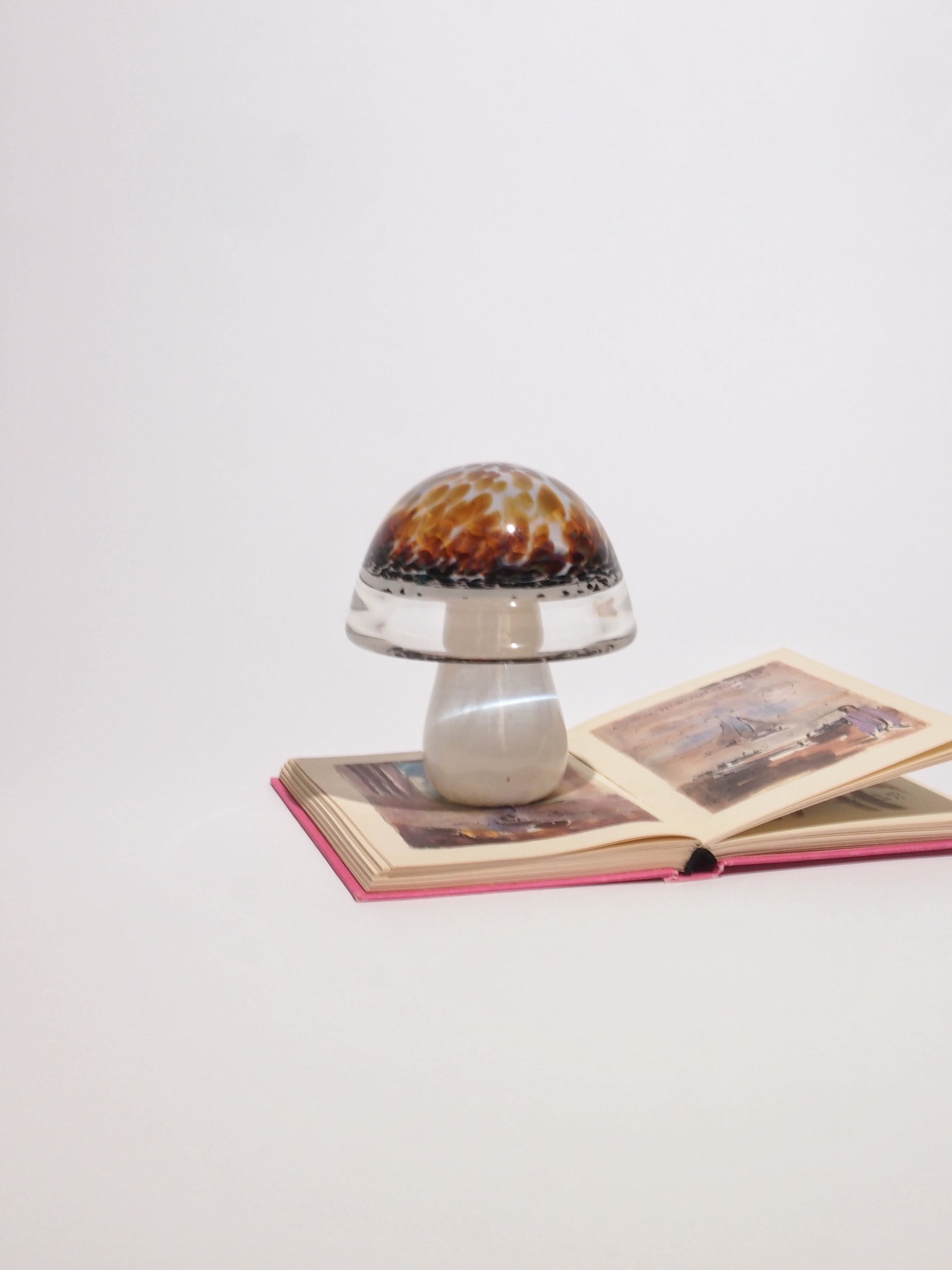 티키타피 80s Vintage Avondale Glass Mushroom Paperweight - 위시버킷