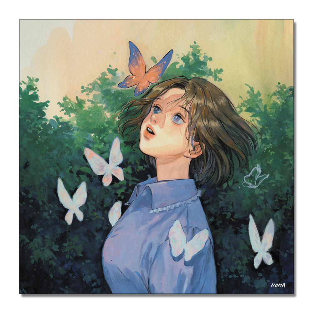 노마딕 나비 / 엽서 / 노마 NOMA nomadic 일러스트엽서 문구 굿즈 노마딕 - 위시버킷