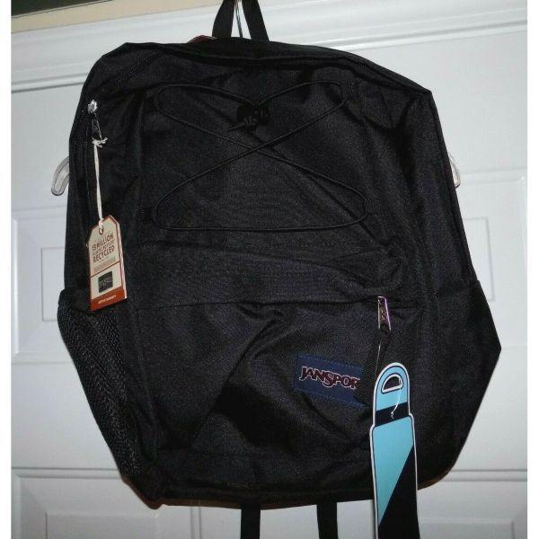 잔스포츠 JANSPORT FLEX PACK BACKPACK BLACK LAPTOP H20 POCKET PADDED PACK ...