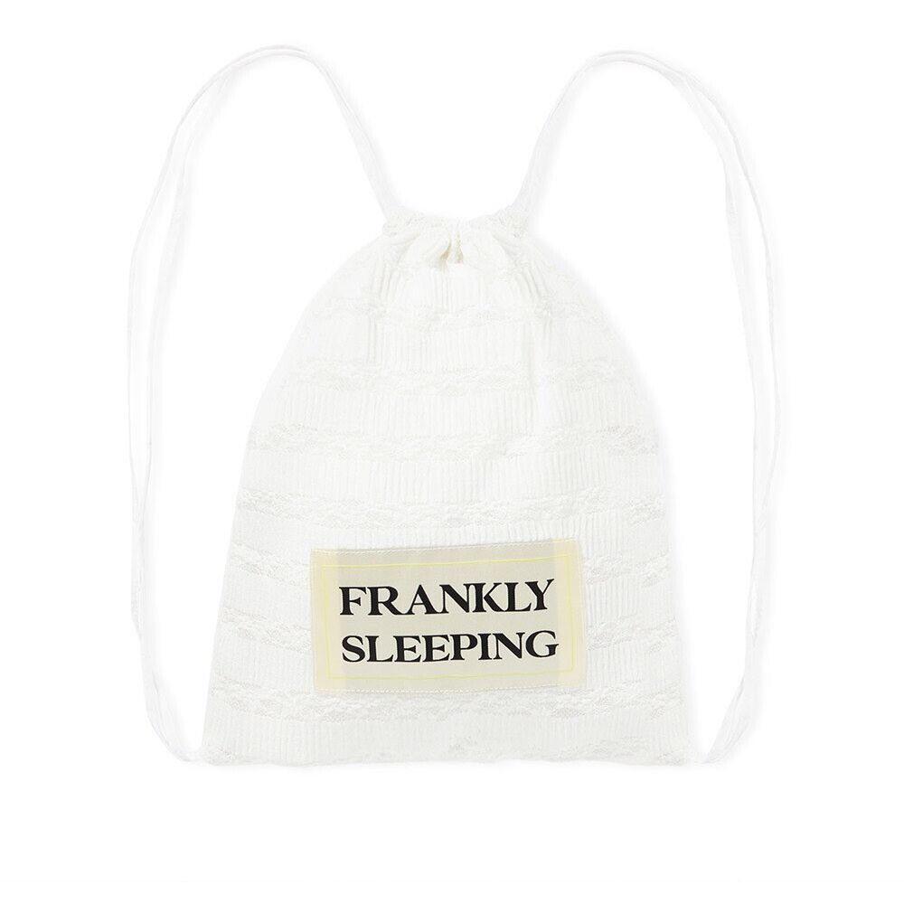 프랭클리 슬리핑 Frankly Sleeping String Bag - White - 위시버킷