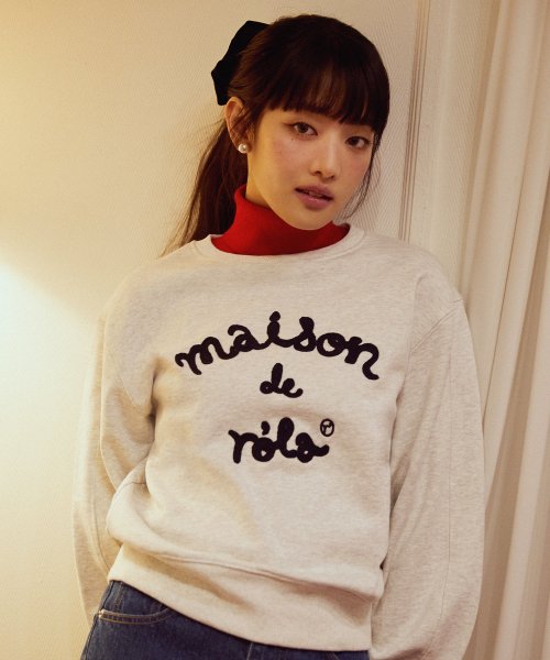 로라로라 MAISON DE ROLA SWEATSHIRTS MELANGE GRAY - 위시버킷