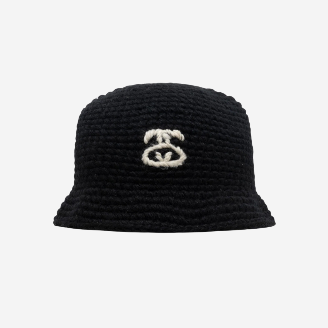스투시 Stussy SS Link Knit Bucket Hat Black - 위시버킷