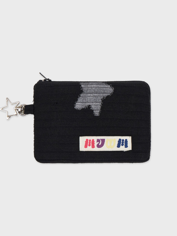 MUWM Puffy Card Pocket (Black Star) - 위시버킷