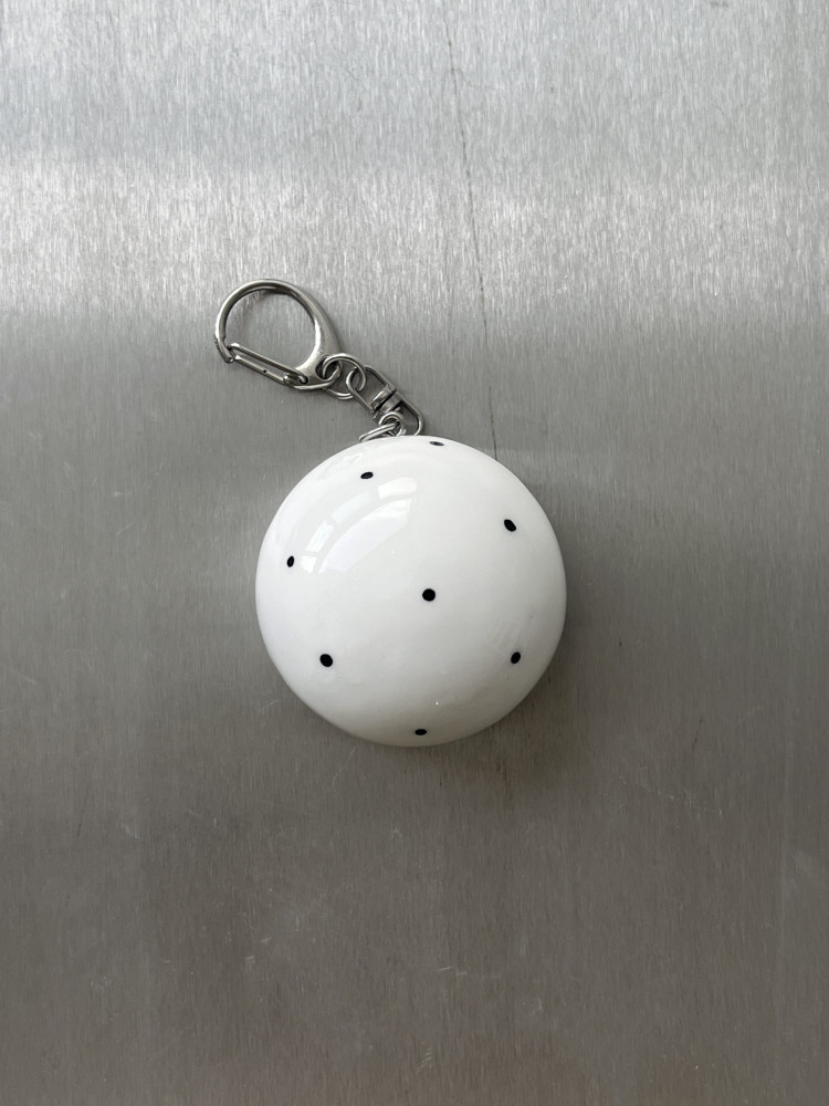 무늬 dot mirror keyring 도트 거울 키링 - 위시버킷