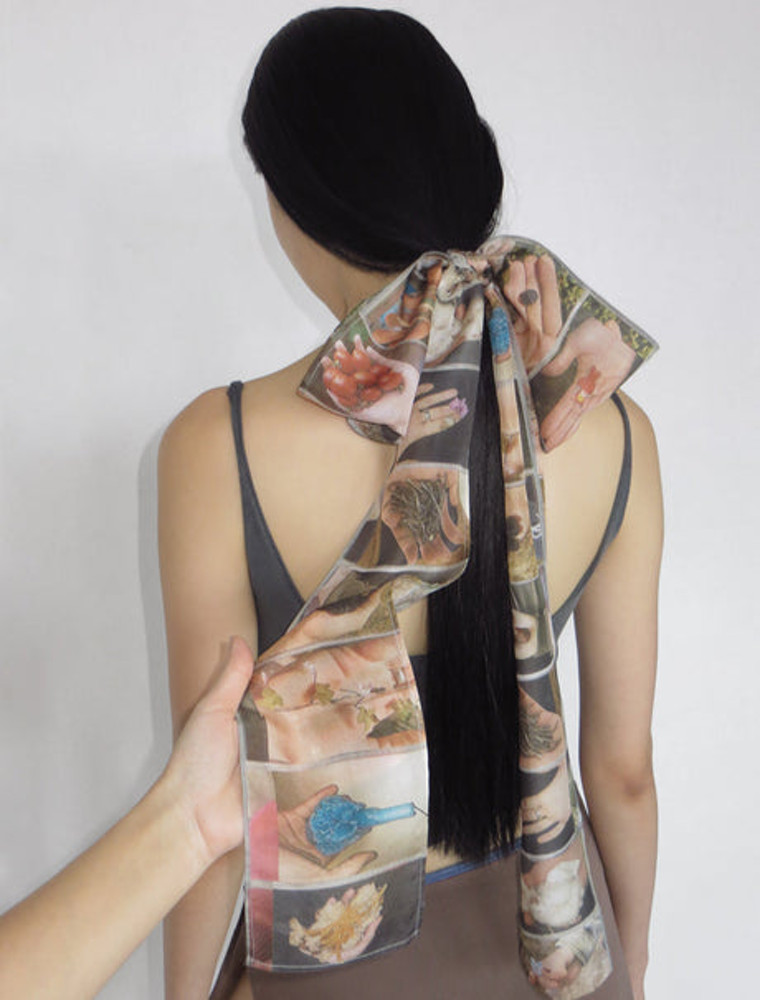 팔로마울 [Paloma Wool] no 1500 Tenkaichi Silk Scarf Stone