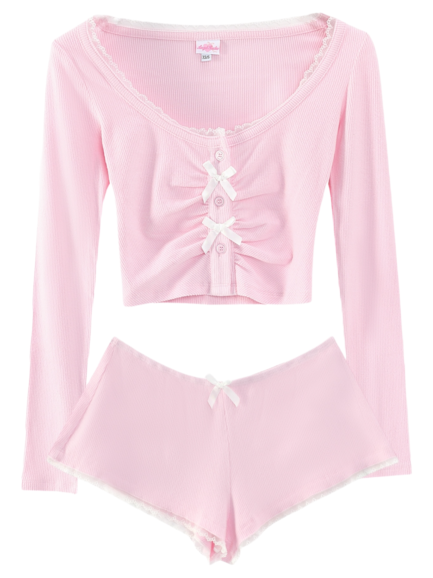 엔젤루체 Angelic Allure Lacey Bow Matching Set - 위시버킷