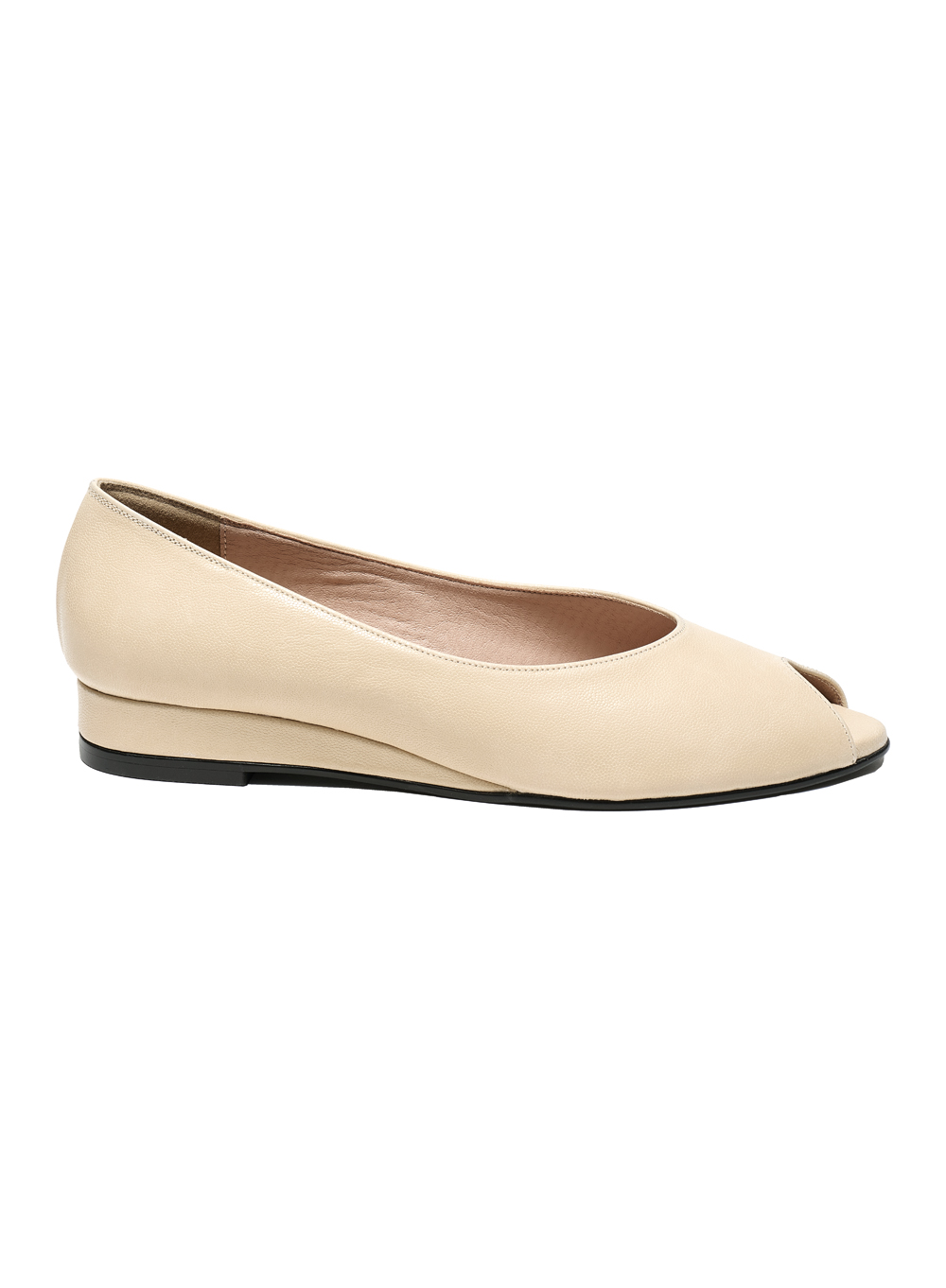 파르티멘토 [WOMEN] OPEN TOE WEDGE FLAT SHOES_BUTTER - 위시버킷