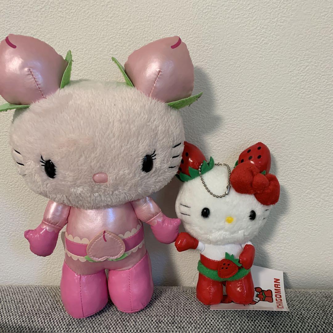 激レア】ハローキティ サンリオ ハニーモモ ぬいぐるみキティちゃん