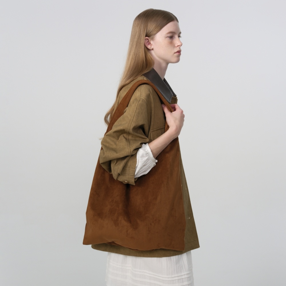 드파운드 pera bag (suede) - brown - 위시버킷