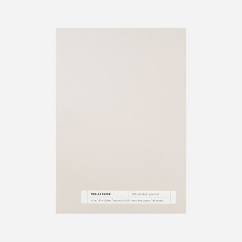 트롤스페이퍼 Plain note 303 : dotted journal - 위시버킷