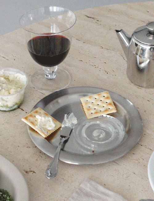 아워스토리즈 Modern Stainless Plate_3size 위시버킷