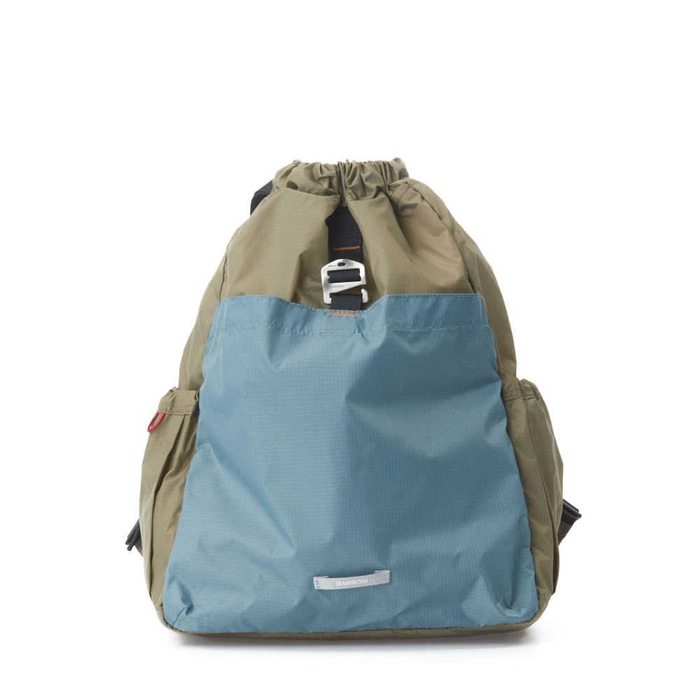 월드 와이드 월드 TRAVEL STRING BACKPACK MINI 720 OLIVE&SAGE BLUE - 위시버킷