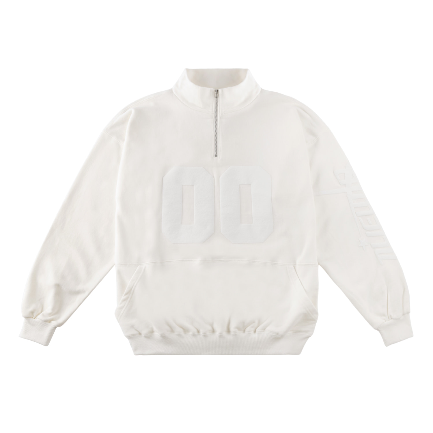 트위드 TUEWID tuewid 00 doughy half zip up in blanc - 위시버킷