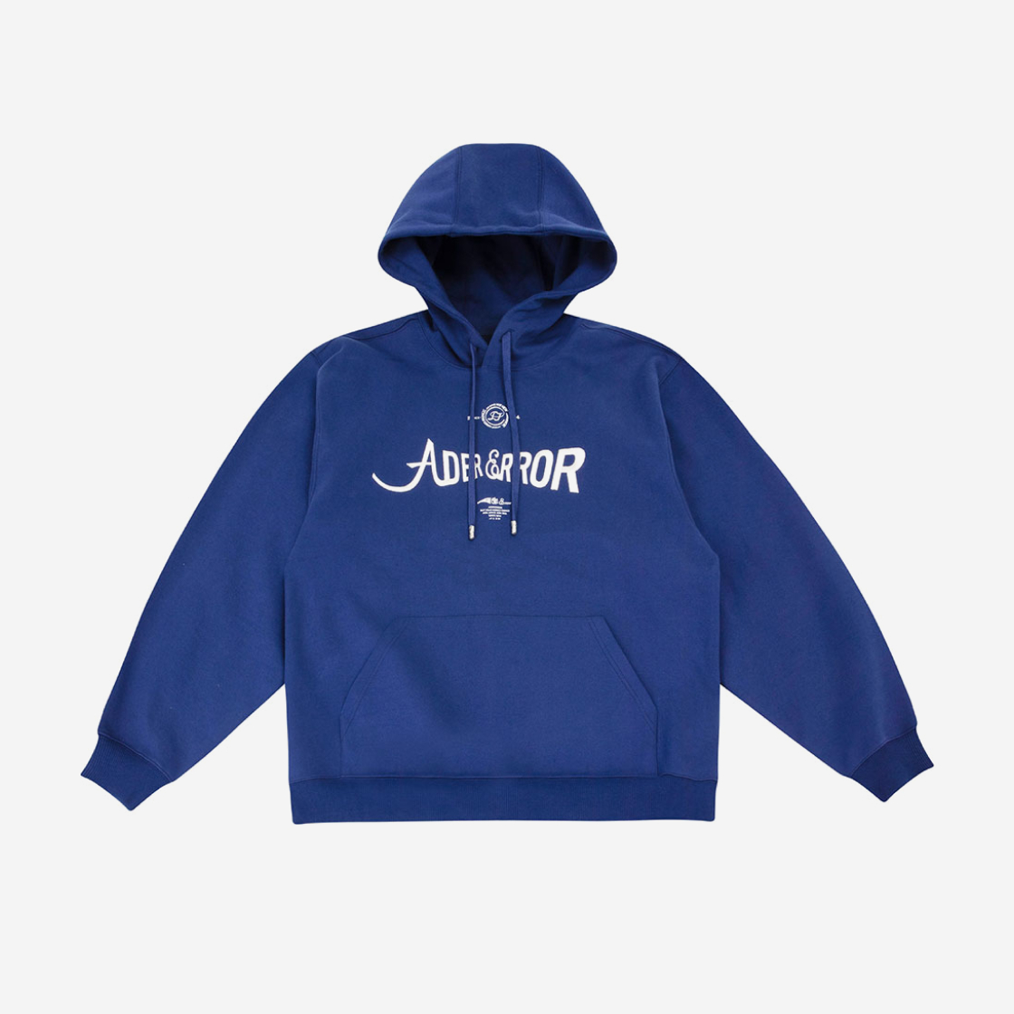 아더에러 Ader Error Verif Logo Hoodie Navy - 위시버킷