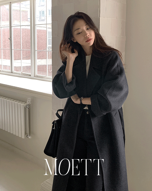 퓨어다 [MOETT] (메리노울100%) 퓨어다 핸드메이드 코트 (ver.더블 카라 로브) - 위시버킷