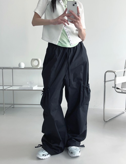 Kijun/キジュン Shirring Pocket Pants カーゴパンツ