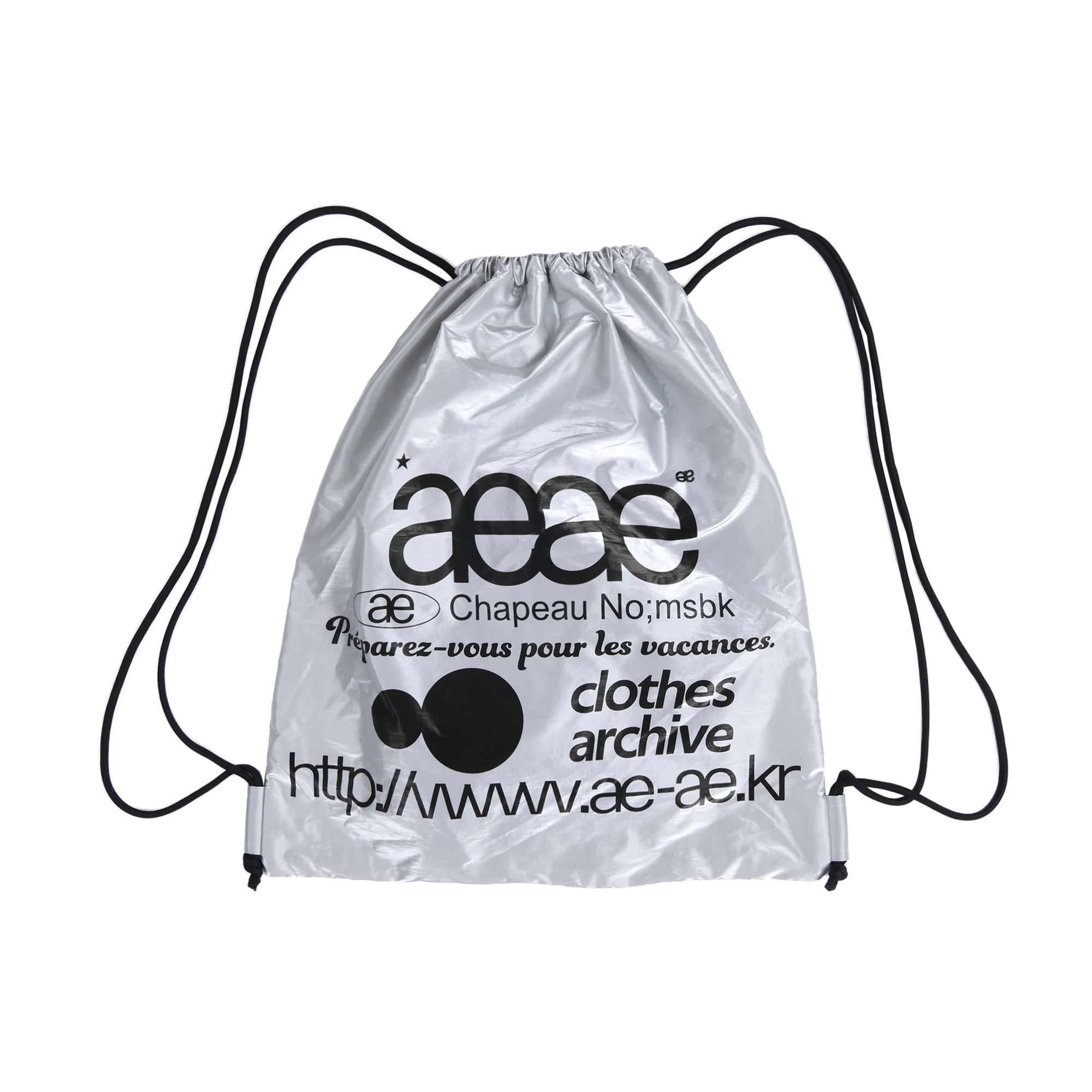AEAE☆WEB LOGO CHECK GYM SACK BROWN WEB LOGO GYM SACK [BLACK] – aeae JAPAN
