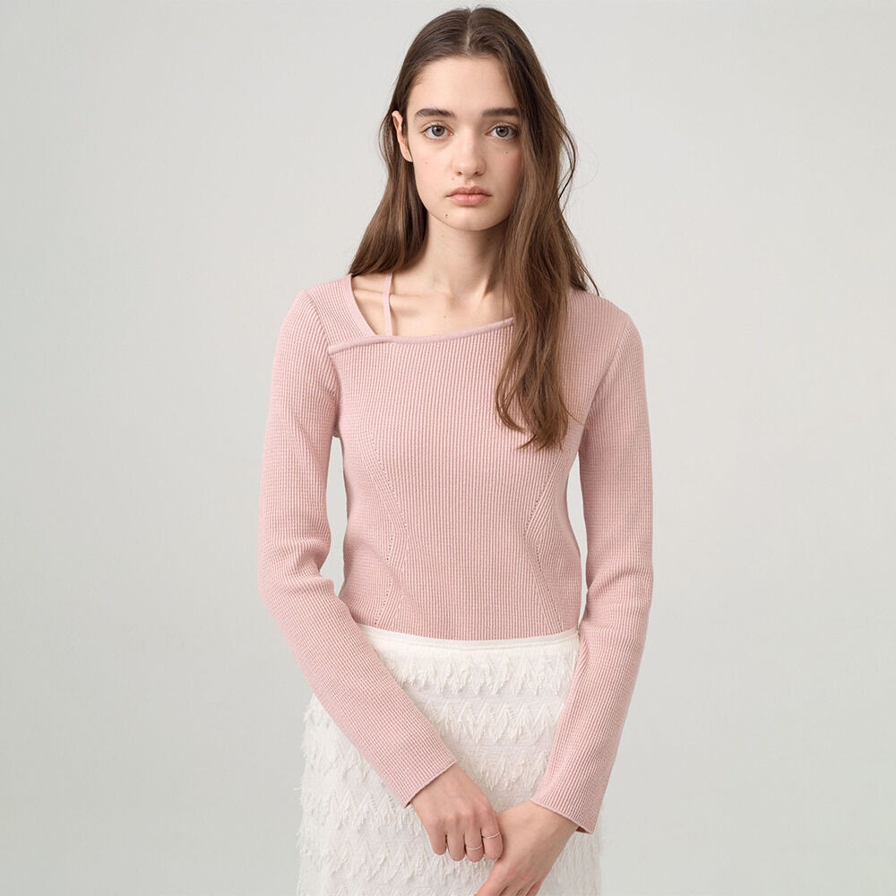 온앤온 String Detail Square Neck Pullover NEK4SP244 - 위시버킷